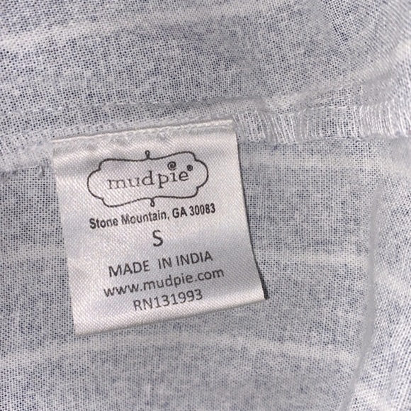 Mudpie blue & white striped dress size small - Picture 7 of 8